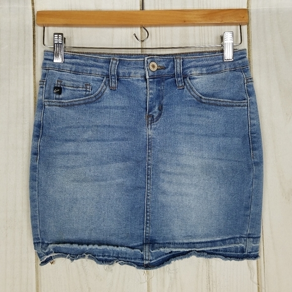 KanCan Jean Mini Skirt - Picture 1 of 8